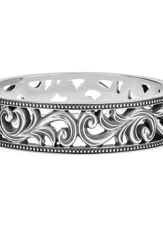 Alana Scroll hinged Bangle