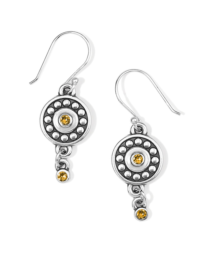 Pebble Dot Medali Topaz Earring