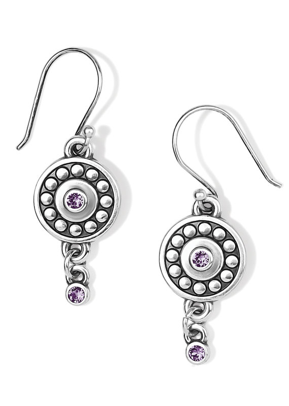 Pebble Dot Medali Tanzanite earring