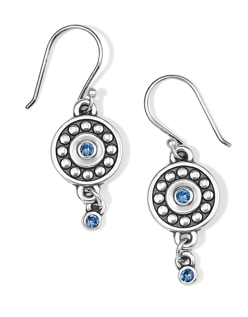 Pebble Dot Medali Sapphire Earring