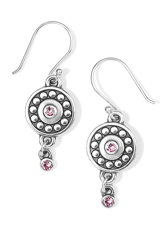 Pebble Dot Medali Light Rose Earring