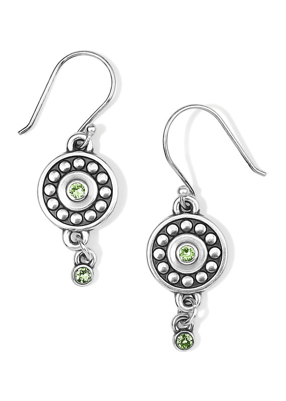 Pebble Dot Medali Peridot Earring