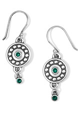 Pebble Dot Medali Emerald Earring