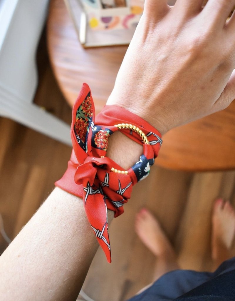 Hermes Twilly And Scarf Ring As A Bracelet 
