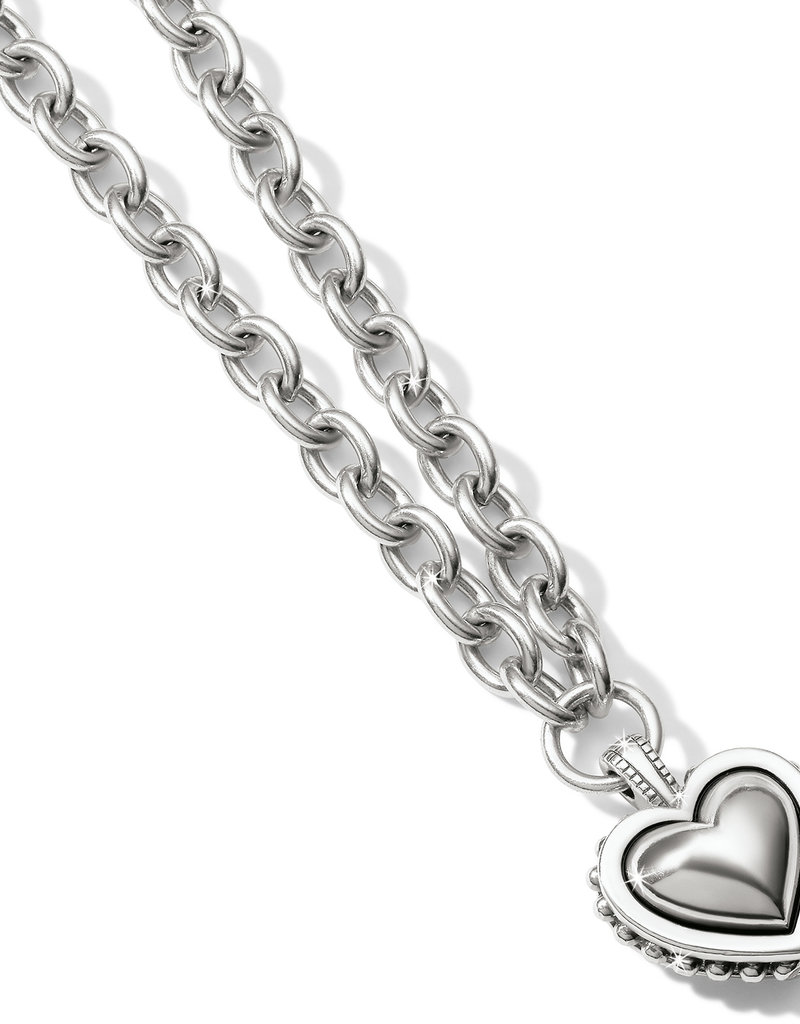Pretty Tough Bold Heart Necklace