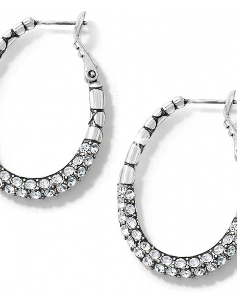 Pebble Pave Hoop Earrings