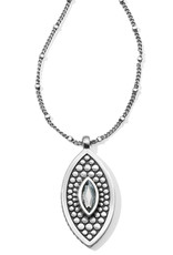 Pebble Disc Marquise Necklace