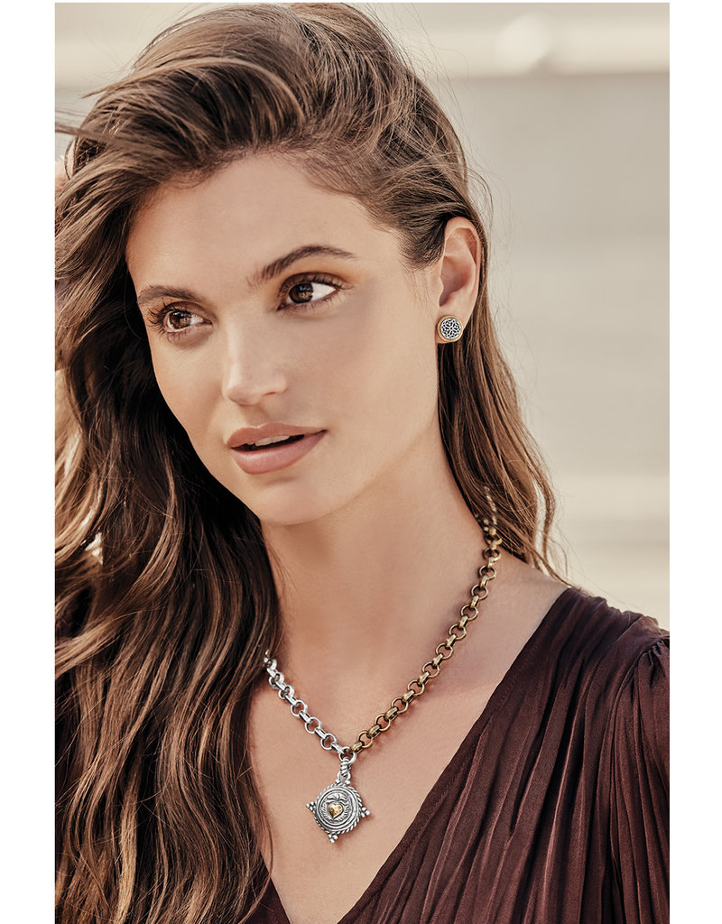 Ferrara Virtue Winged Heart Statement Necklace