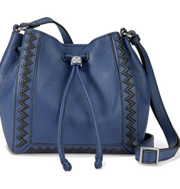 Arden Drawstring Cross Body in French Blue