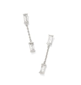 KENDRA SCOTT Juliette Drop Earrings in White Crystal
