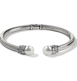 Meridian Open Hinged Bangle in Silver