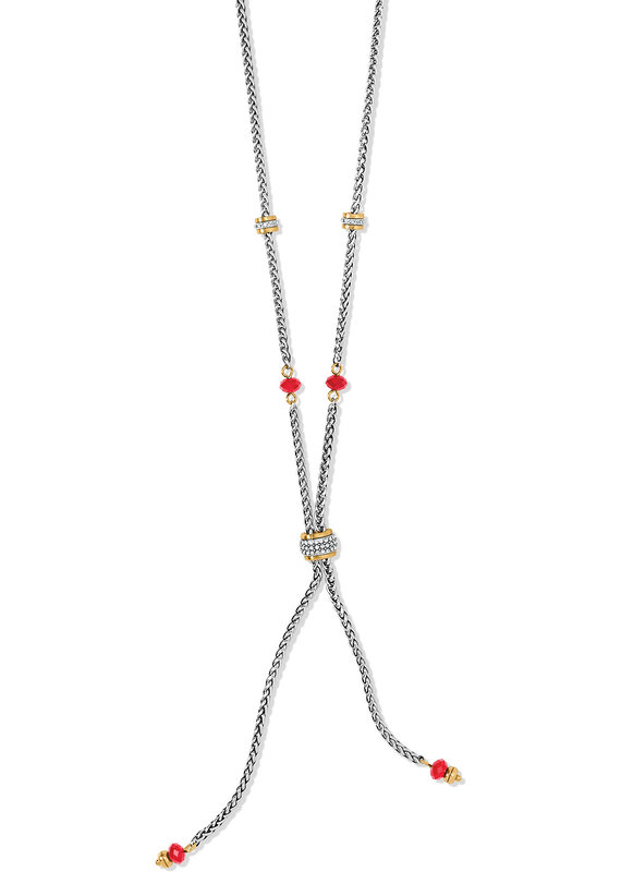 Meridian Two Tone Petite Y Necklace