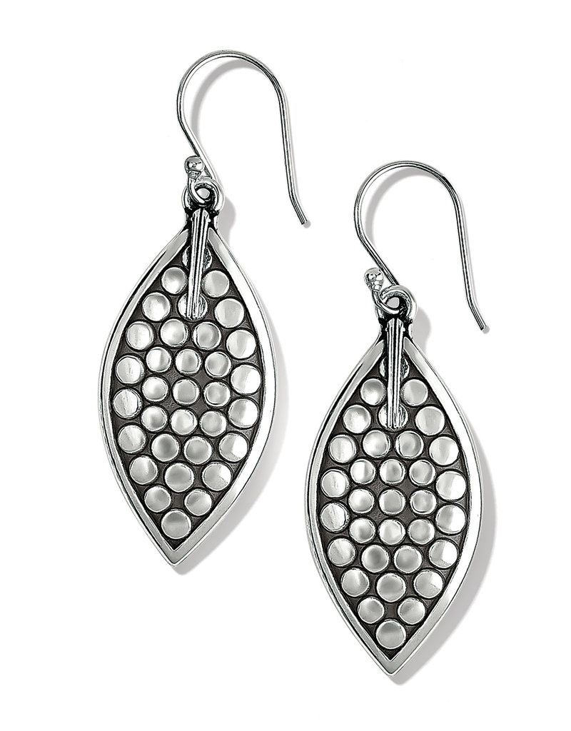 Pebble Leaf Reversible French Wire Earrings