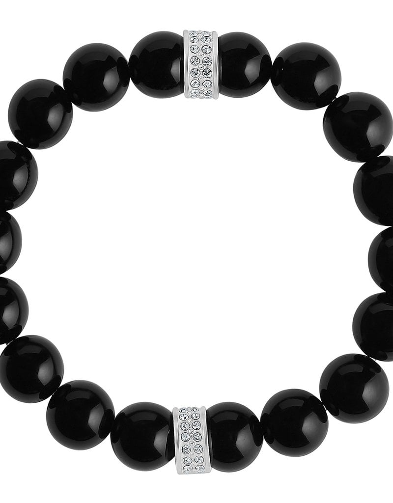 Meridian Petite Black Stretch Bracelet