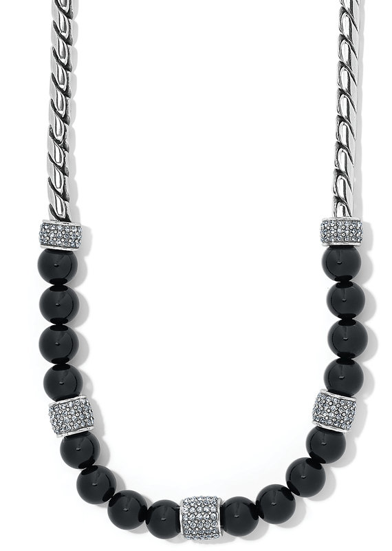 Meridian Black Bead Necklace