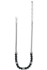 Meridian Black Bead Necklace