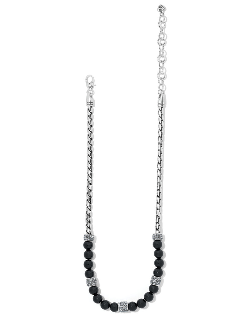 Meridian Black Bead Necklace