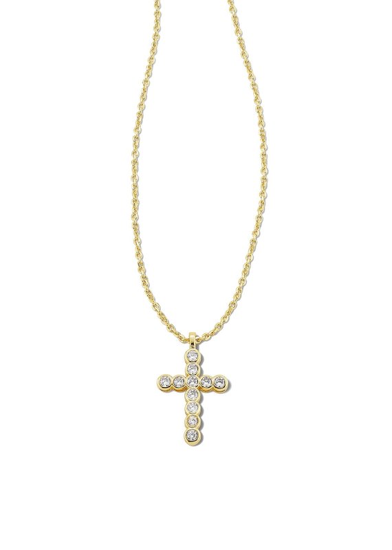 KENDRA SCOTT Cross Crystal Pendant Necklace