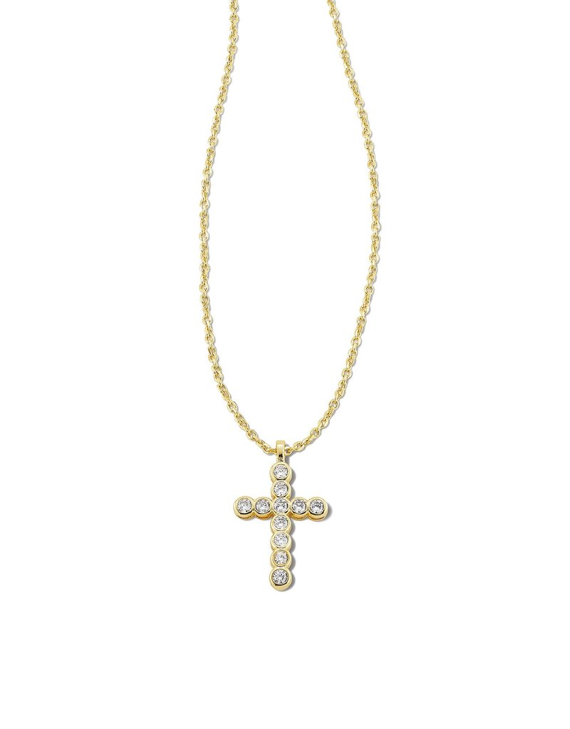 KENDRA SCOTT Cross Crystal Pendant Necklace