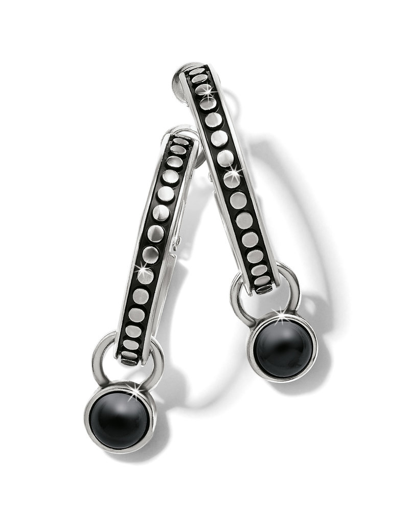 Pebble Dot Onyx Reversible Hoop