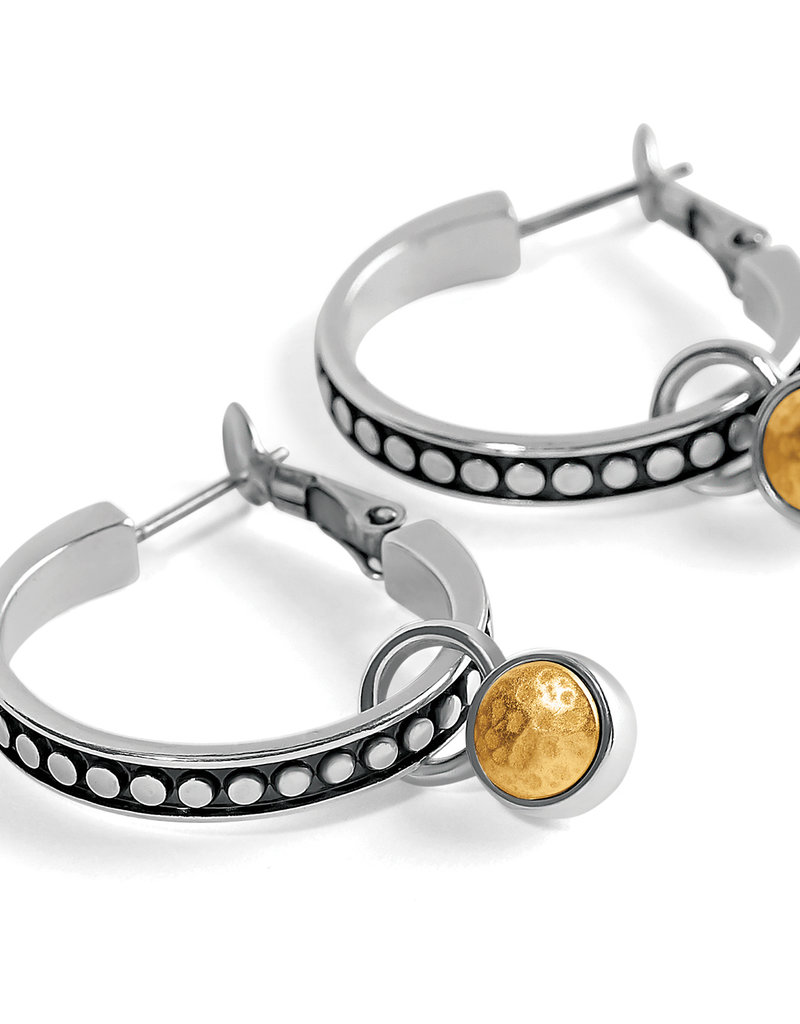 Pebble Dot Onyx Reversible Hoop