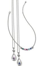 Elora Gems Teardrop Necklace in Sapphire