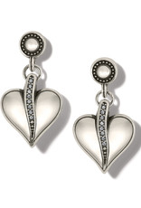 Precious Heart Post Drop Earring