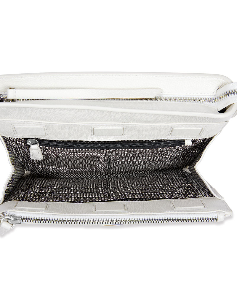 Jordyn Cross-Body Organizer in White