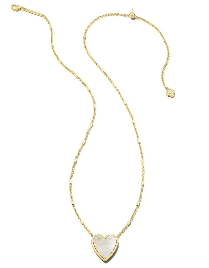 KENDRA SCOTT Heart Pendant Necklace in Gold