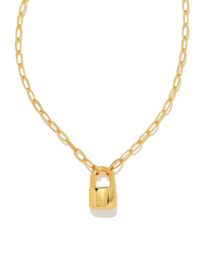 KENDRA SCOTT Jess Small Lock Chain Necklace