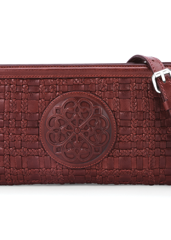 Montecito Zip wallet in Garnet