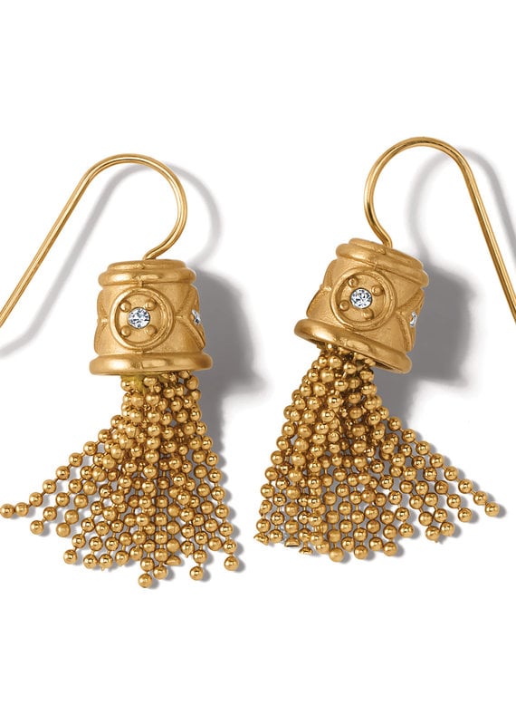 Meridian Zenith Tassel French Wire  Earrings in Gold