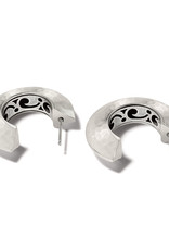 Mystic Moon Hoop in Silver