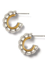 Mystic Moon  Scalloped Hoop in Two-tone