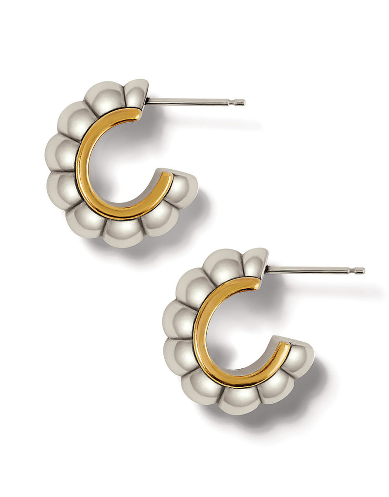 Mystic Moon  Scalloped Hoop in Two-tone