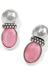 Venus Post Drop Earrings in Pink