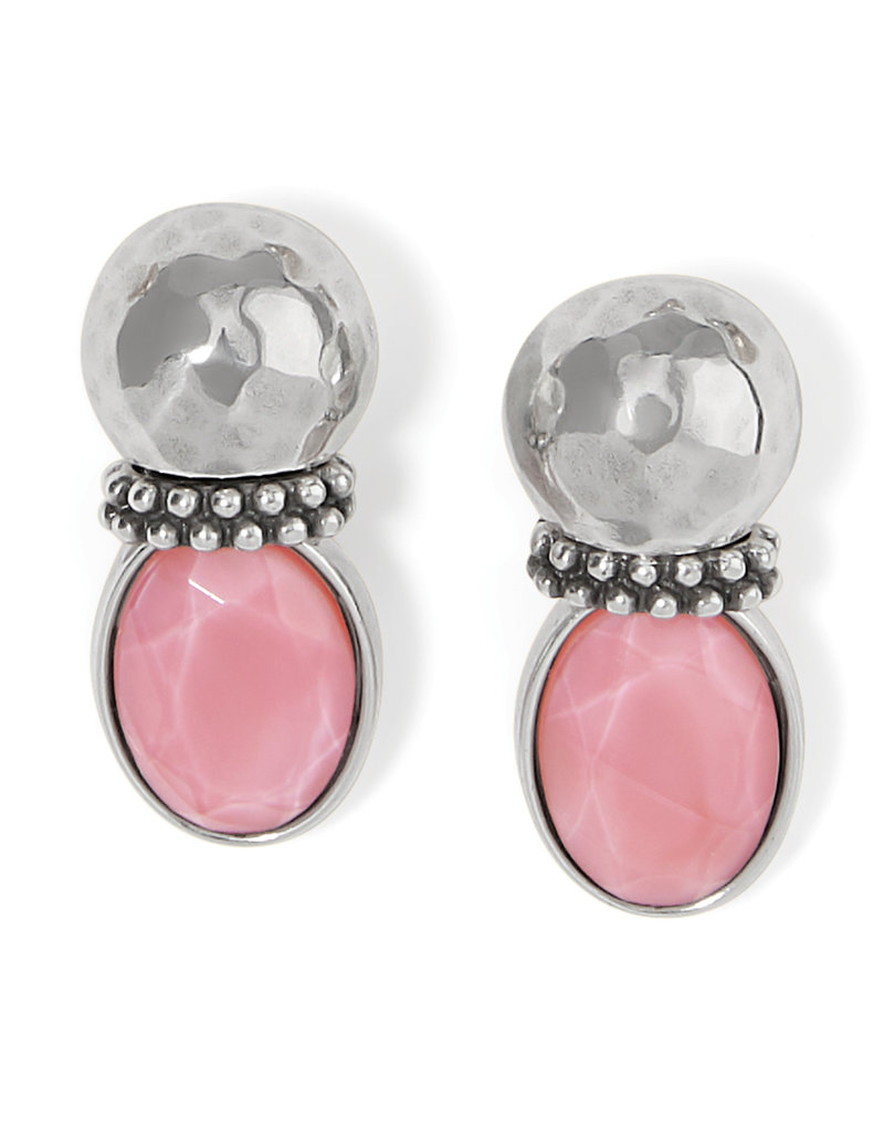Venus Post Drop Earrings in Pink
