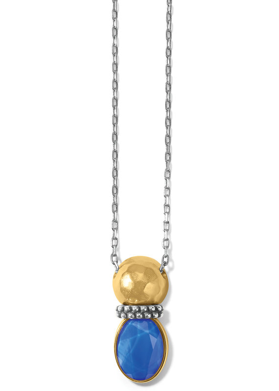 Venus Two-Tone Necklace in Blue