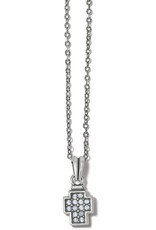 Meridian Zenith Cross Necklace in Silver