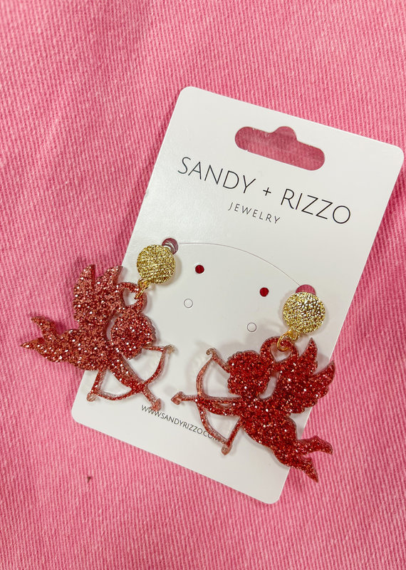 SANDY + RIZZO Rose Gold Cupid Earring