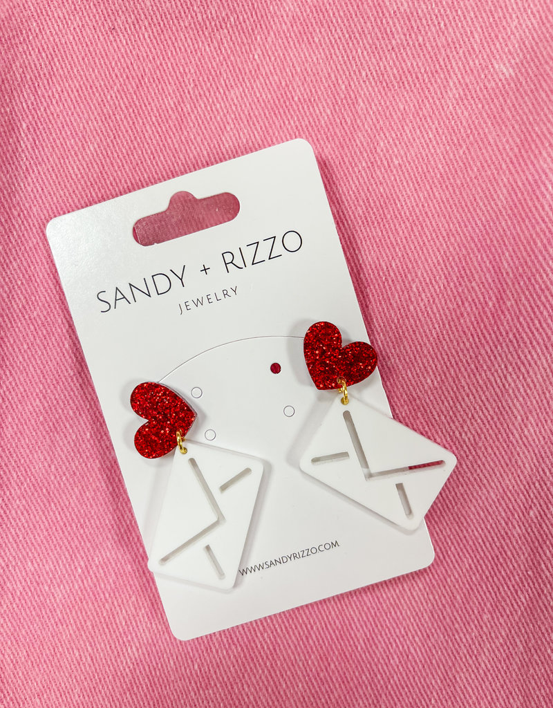 SANDY + RIZZO Love Note Earrings