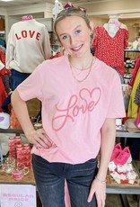 BRANDED COTTON Love You More Puff Tee