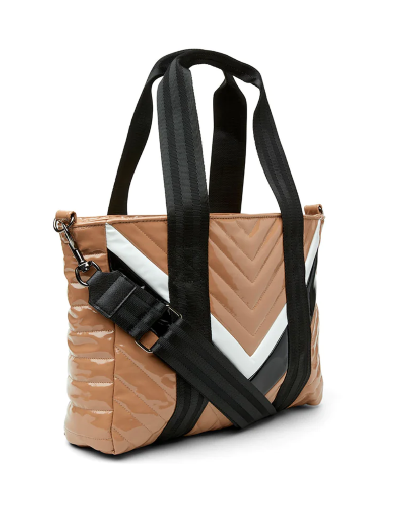 Think Royln - Jr. Wingman Bag w/ Elevated Pockets in White Patent