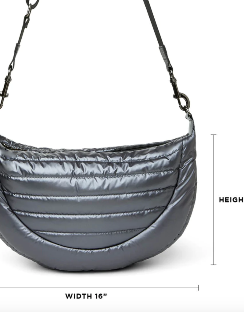 THINK ROYLN Elton Hobo Crossbody in Pearl Grey