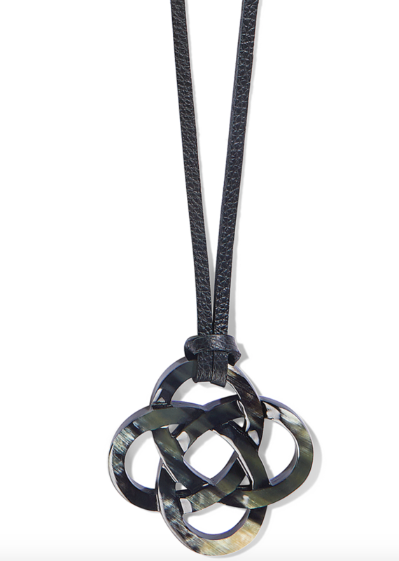 Interlok Black Horn Necklace