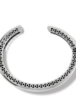 Inner Circle Double Hinge Bangle in Silver