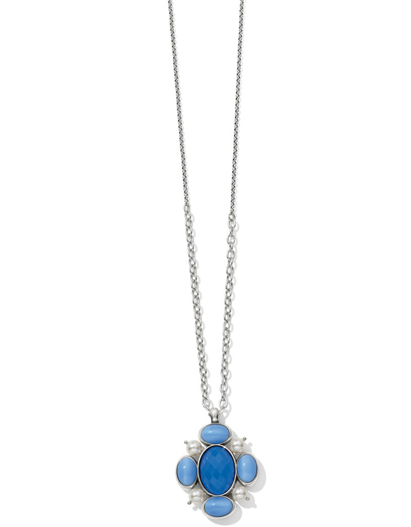 Blue Moon Pendant Long Necklace