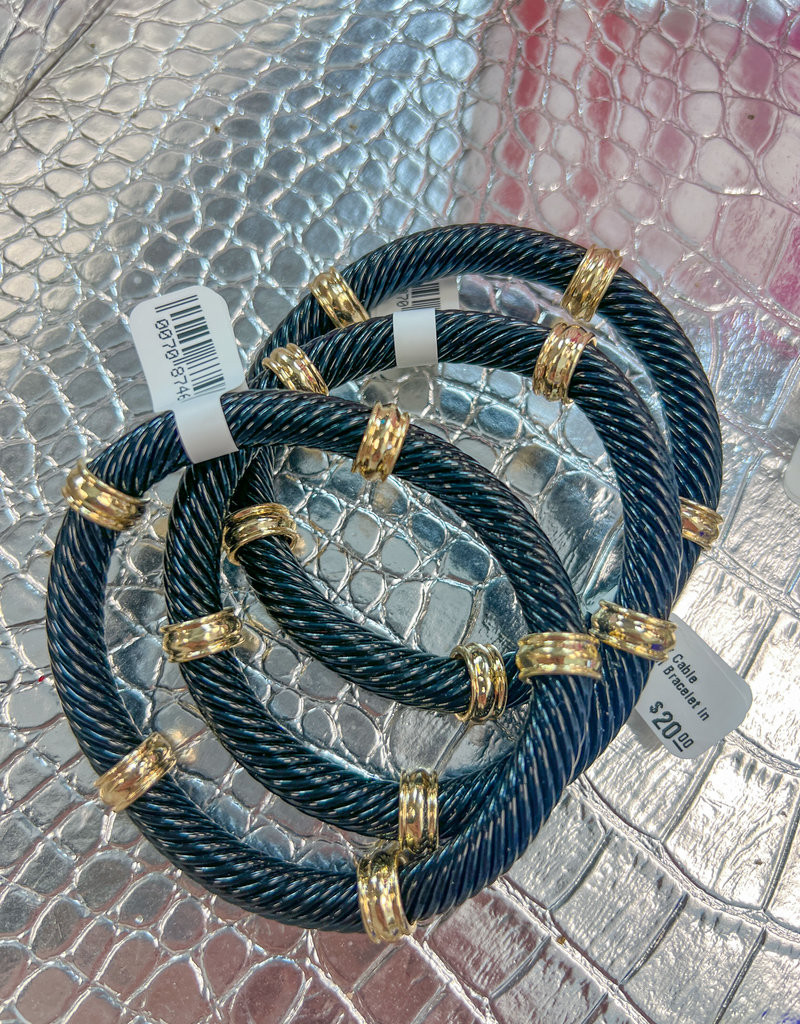 J.HOFFMAN'S Abbey Cable Stretch Bracelet