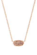 KENDRA SCOTT Elisa Rose Gold Short Pendant Necklace