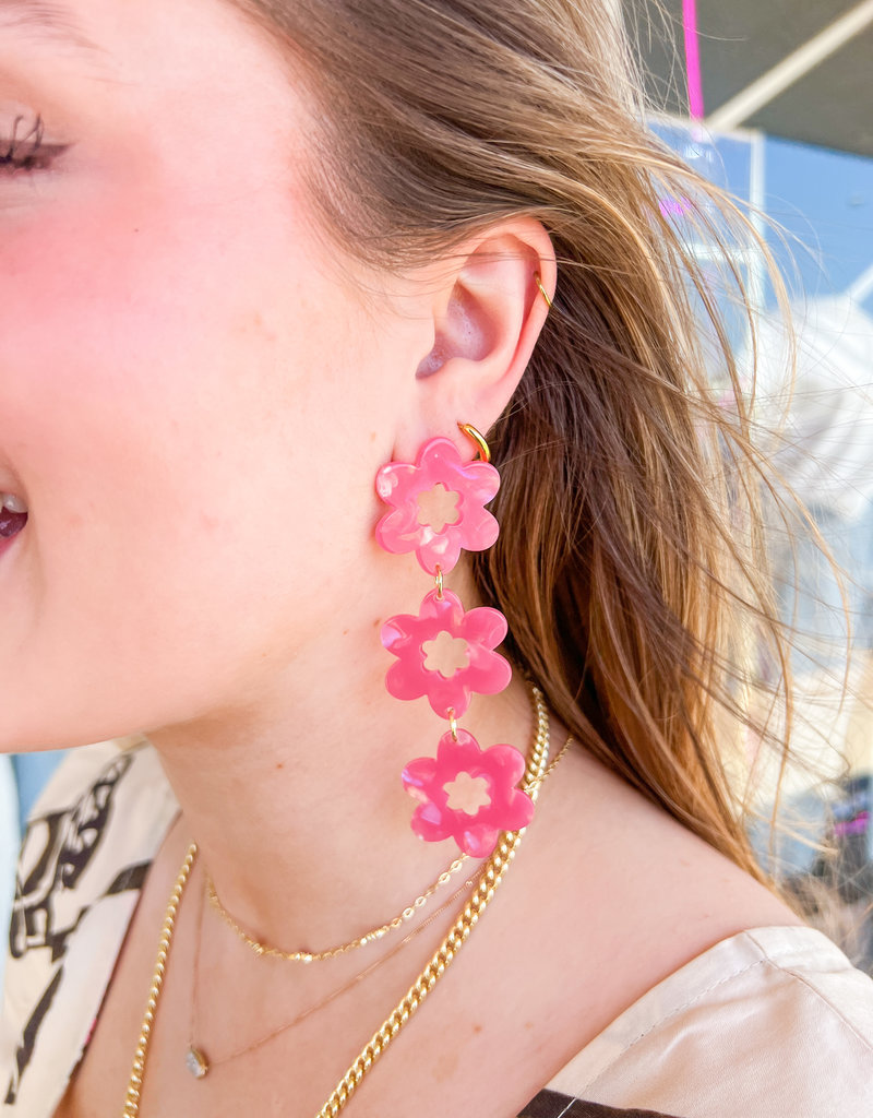 Flower Drop Earrings